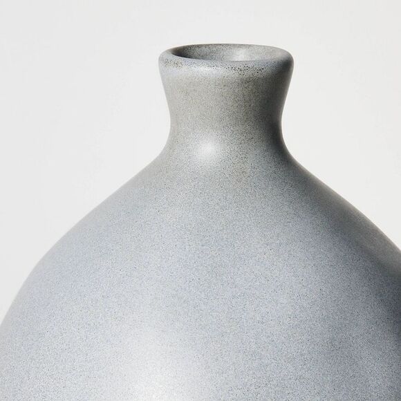 Ceramic Slate Vase Gray - Threshold designed with Gray - Picture 3 of 4